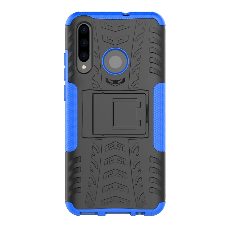 Tire Texture TPU+PC Shockproof Case for Huawei P Smart+ 2019, with Holder