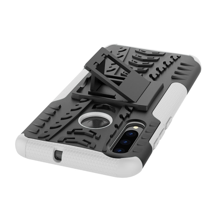 Tire Texture TPU+PC Shockproof Case for Huawei P Smart+ 2019, with Holder