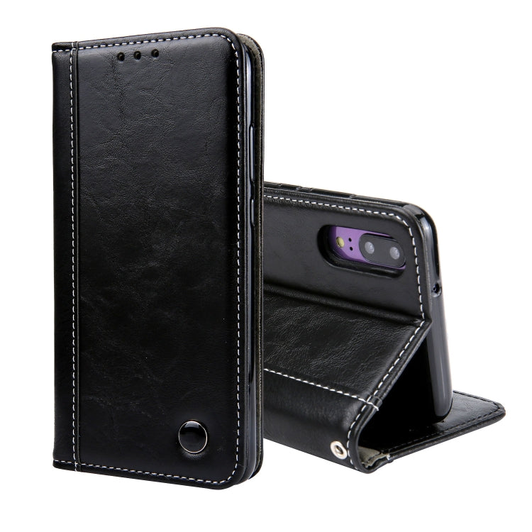 Retro Book Design Horizontal Flip PU Leather Case for Huawei P20, with Holder & Card Slots