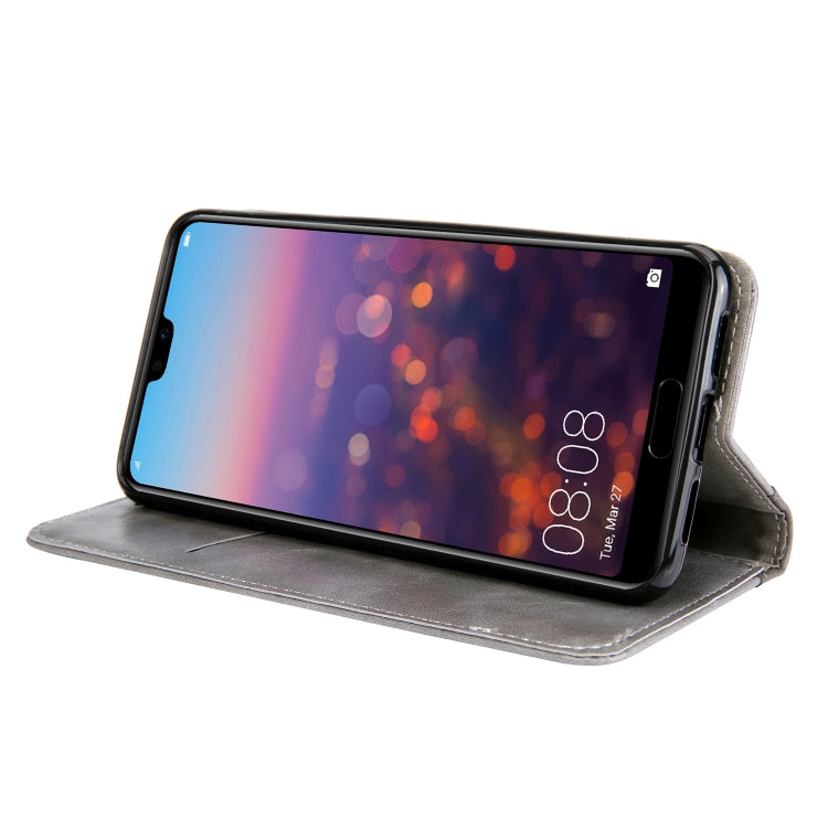 Retro Book Design Horizontal Flip PU Leather Case for Huawei P20, with Holder & Card Slots