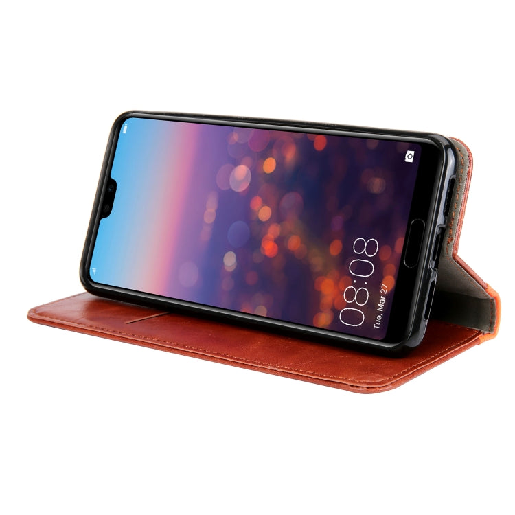 Retro Book Design Horizontal Flip PU Leather Case for Huawei P20, with Holder & Card Slots