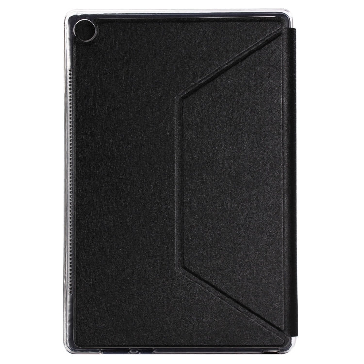 For Huawei MediaPad M5 10.8 inch Silk Texture Horizontal Flip PU Leather Case with Holder