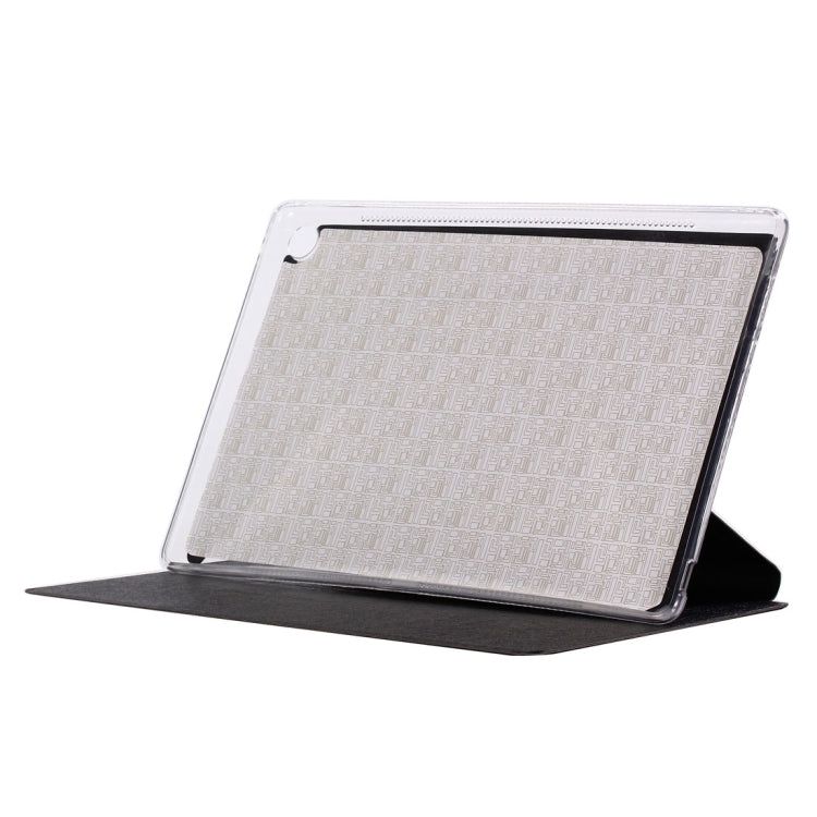 For Huawei MediaPad M5 10.8 inch Silk Texture Horizontal Flip PU Leather Case with Holder