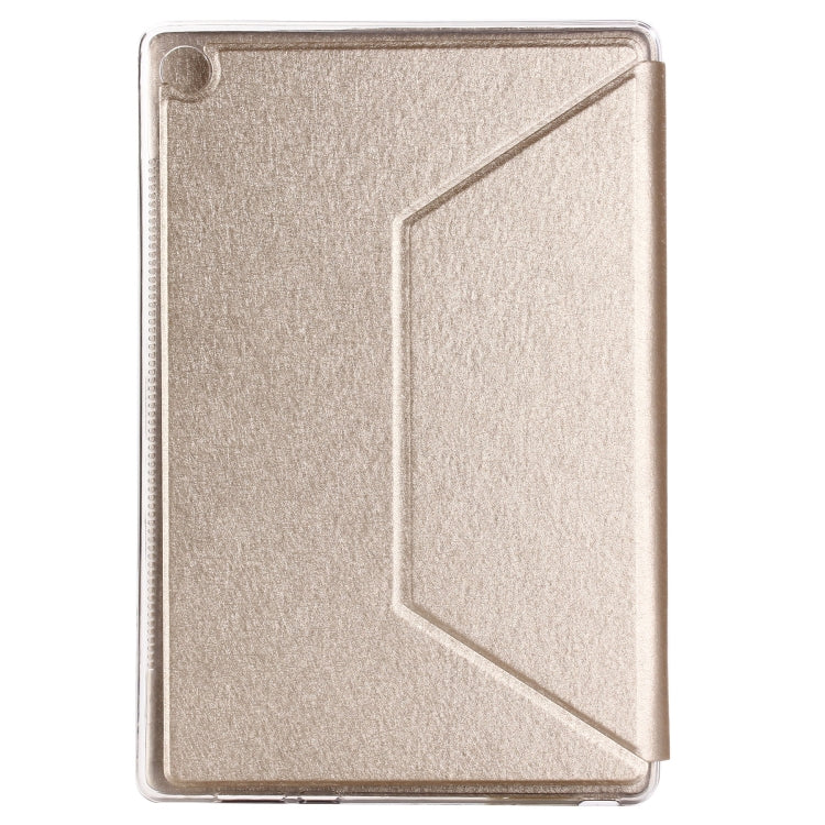 For Huawei MediaPad M5 10.8 inch Silk Texture Horizontal Flip PU Leather Case with Holder