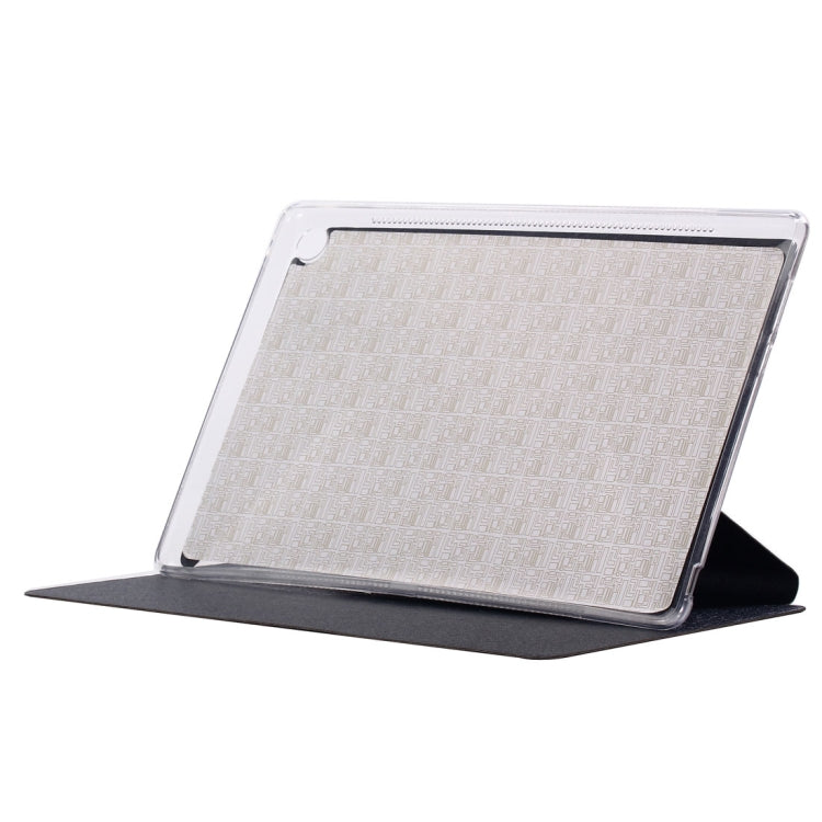 For Huawei MediaPad M5 10.8 inch Silk Texture Horizontal Flip PU Leather Case with Holder