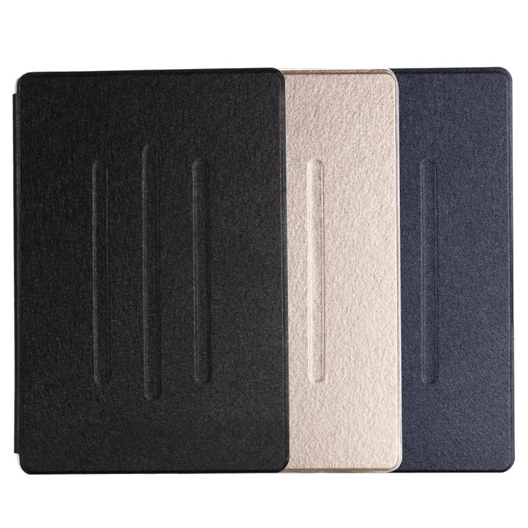 For Huawei MediaPad M5 10.8 inch Silk Texture Horizontal Flip PU Leather Case with Holder