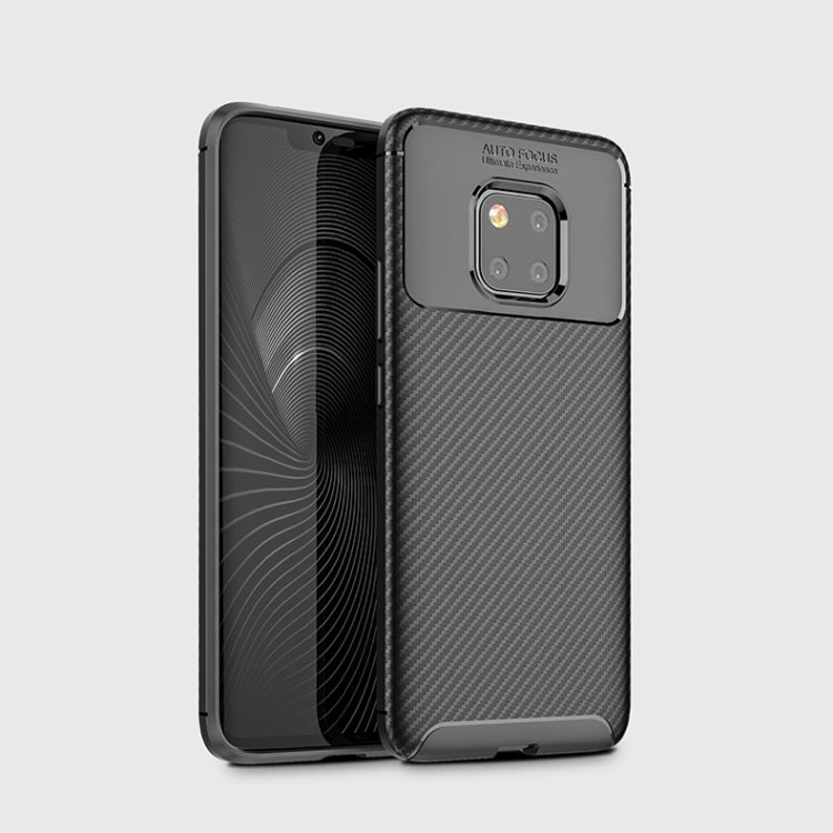 Beetle Shape Carbon Fiber Texture Shockproof TPU Case for Huawei Mate 20 Pro