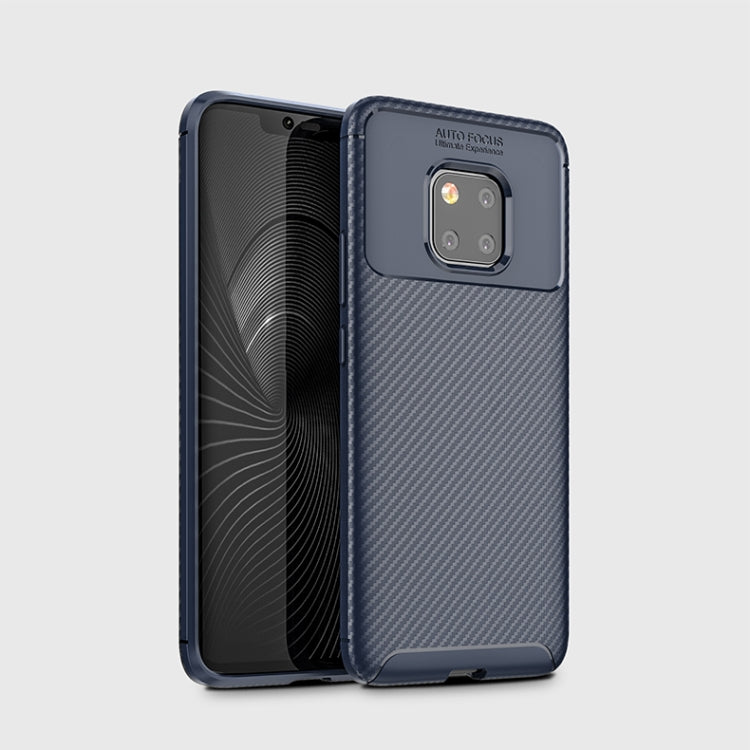 Beetle Shape Carbon Fiber Texture Shockproof TPU Case for Huawei Mate 20 Pro