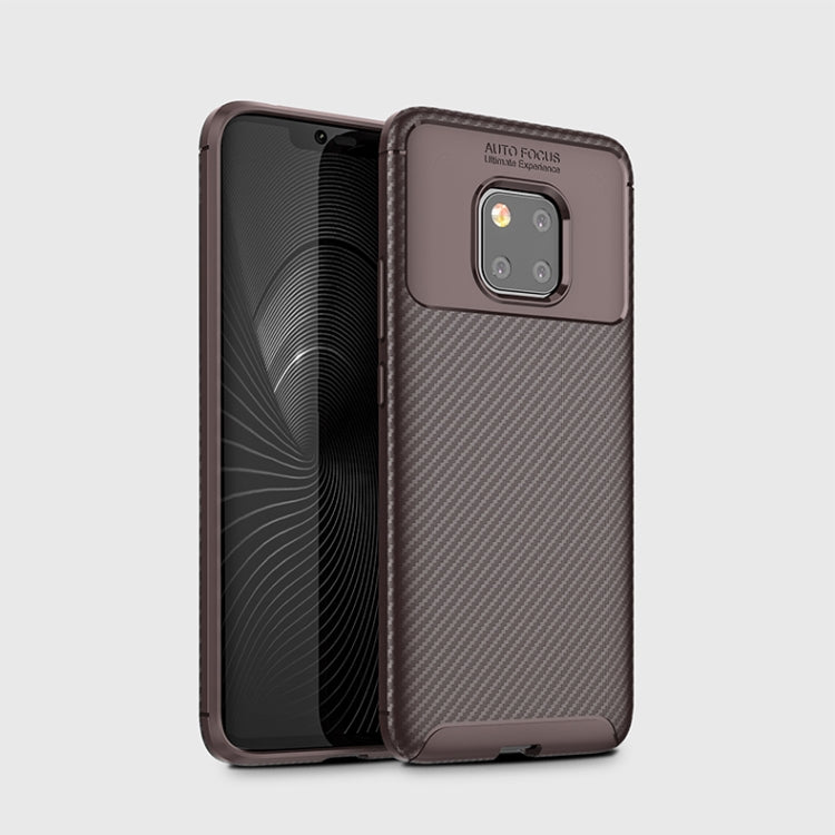 Beetle Shape Carbon Fiber Texture Shockproof TPU Case for Huawei Mate 20 Pro