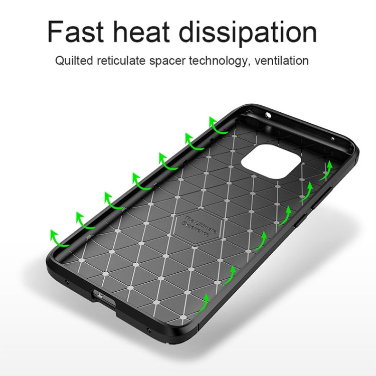 Beetle Shape Carbon Fiber Texture Shockproof TPU Case for Huawei Mate 20 Pro