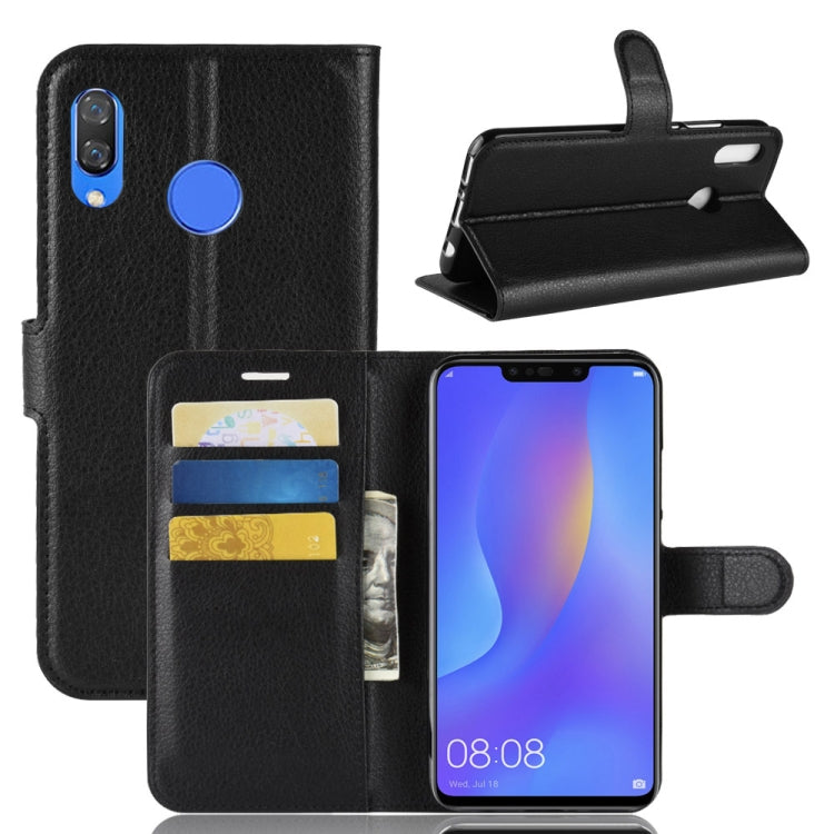 Litchi Texture Horizontal Flip Leather Case for Huawei nova 3i / Huawei P smart + (Germany), with Wallet & Holder & Card Slots