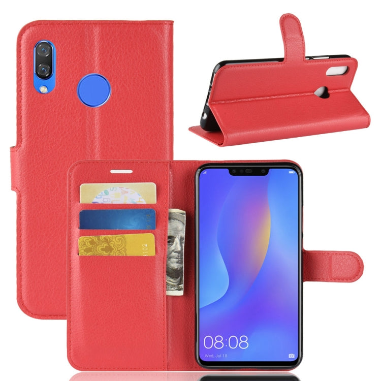 Litchi Texture Horizontal Flip Leather Case for Huawei nova 3i / Huawei P smart + (Germany), with Wallet & Holder & Card Slots