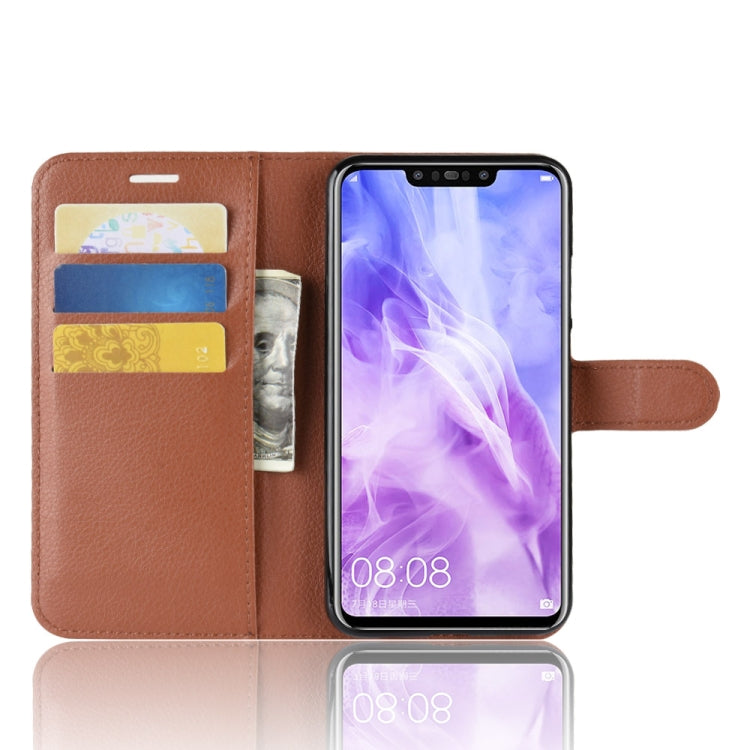 Litchi Texture Horizontal Flip Leather Case for Huawei Nova 3, with Wallet & Holder & Card Slots