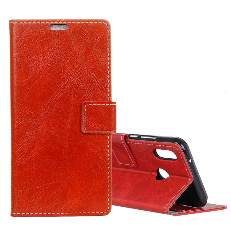 Retro Crazy Horse Texture Horizontal Flip Leather Case for Huawei Honor 8X / Honor View 10 Lite, with Holder & Card Slots & Photo Frame