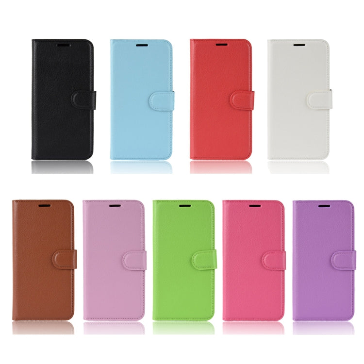 Litchi Texture Horizontal Flip Leather Case for Huawei Honor 8X, with Holder & Card Slots & Wallet & Photo Frame