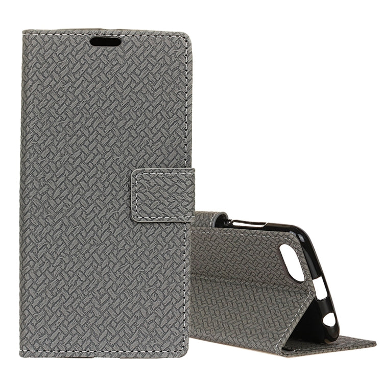 Knit Texture Horizontal Flip Leather Case for Huawei Y5 2018 / Y5 Prime 2018 / Honor 7S / Honor Play 7, with Holder & Card Slots & Photo Frame