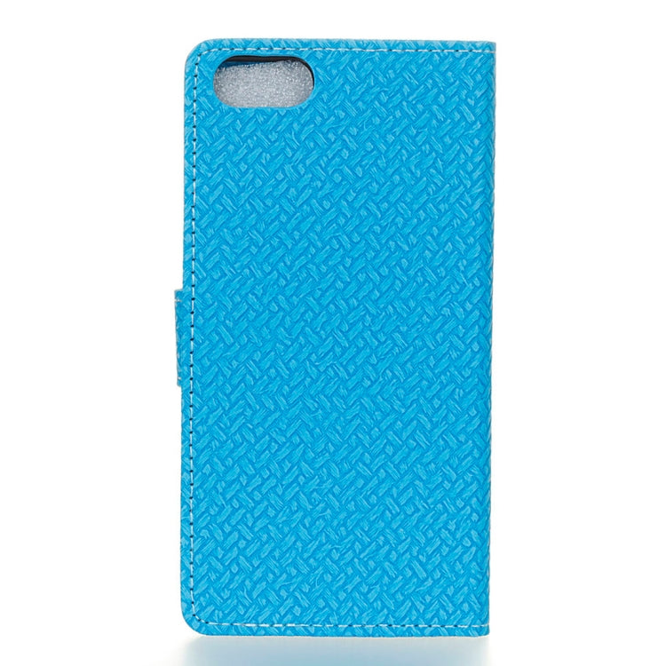 Knit Texture Horizontal Flip Leather Case for Huawei Y5 2018 / Y5 Prime 2018 / Honor 7S / Honor Play 7, with Holder & Card Slots & Photo Frame