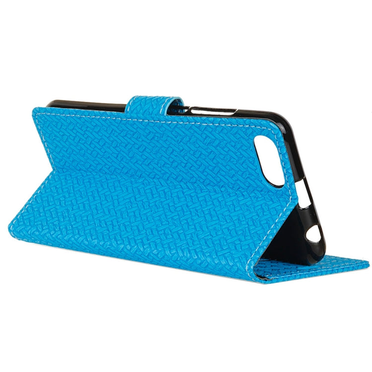 Knit Texture Horizontal Flip Leather Case for Huawei Y5 2018 / Y5 Prime 2018 / Honor 7S / Honor Play 7, with Holder & Card Slots & Photo Frame