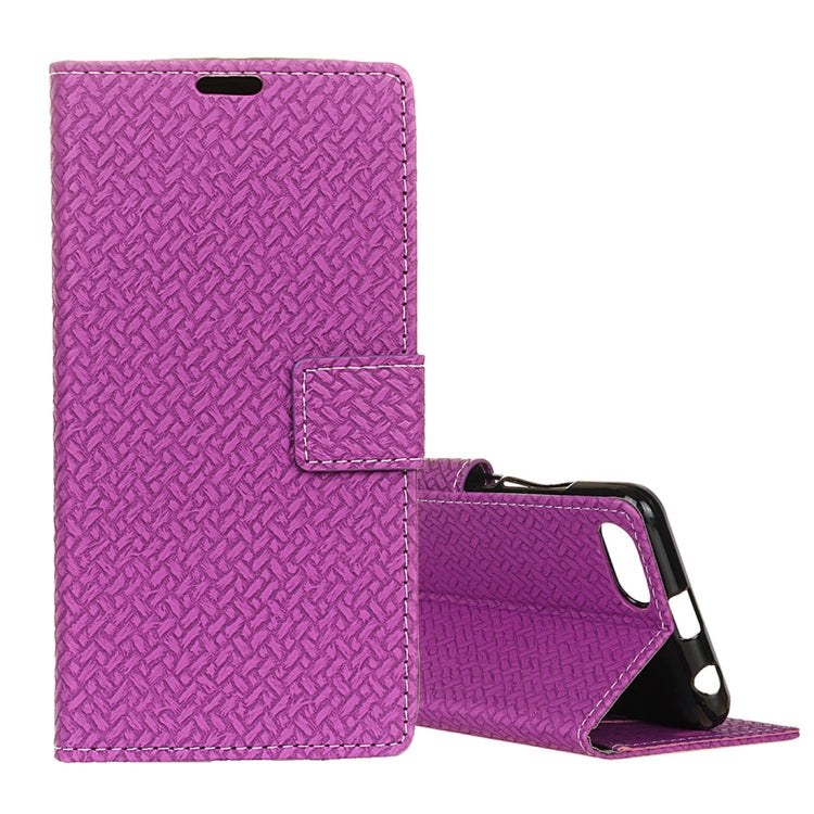 Knit Texture Horizontal Flip Leather Case for Huawei Y5 2018 / Y5 Prime 2018 / Honor 7S / Honor Play 7, with Holder & Card Slots & Photo Frame