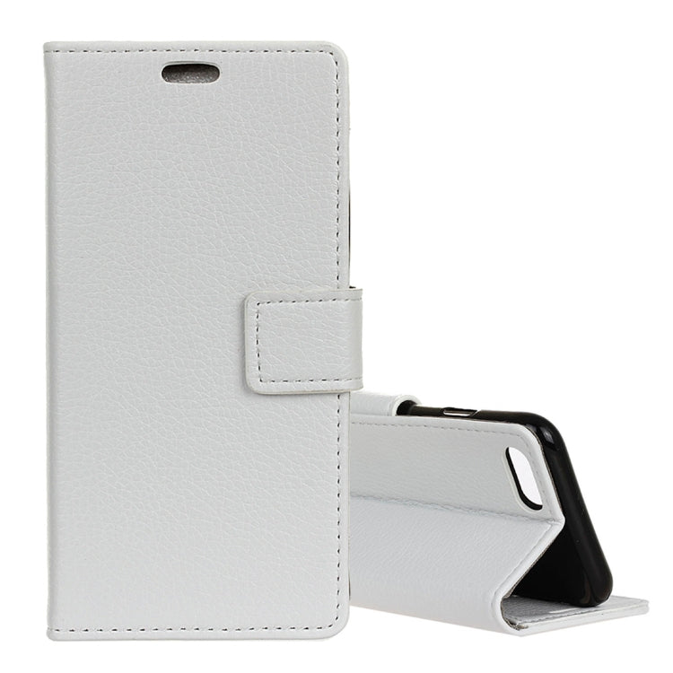 Litchi Texture Horizontal Flip Leather Case for Huawei Y5 2018 / Y5 Prime 2018 / Honor 7S / Honor Play 7, with Holder & Card Slots & Photo Frame