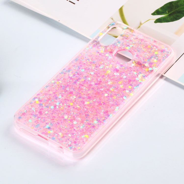 Colorful Glitter Powder Style Protective Soft Cover for Huawei P20 Lite / Nova 3e