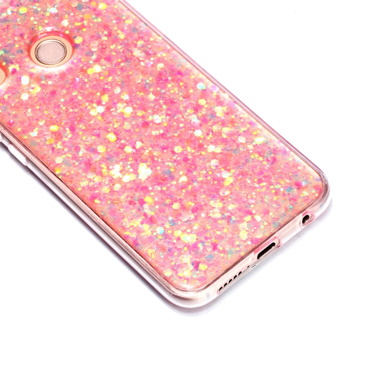 Colorful Glitter Powder Style Protective Soft Cover for Huawei P20 Lite / Nova 3e