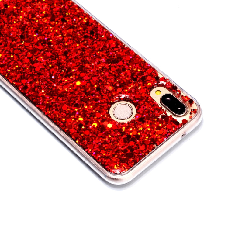 Colorful Glitter Powder Style Protective Soft Cover for Huawei P20 Lite / Nova 3e