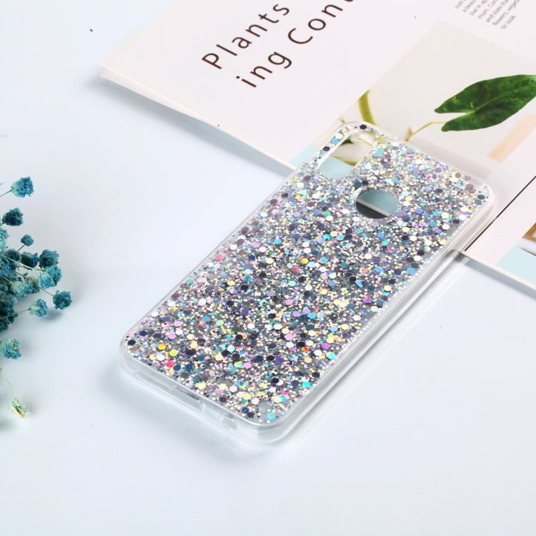 Colorful Glitter Powder Style Protective Soft Cover for Huawei P20 Lite / Nova 3e