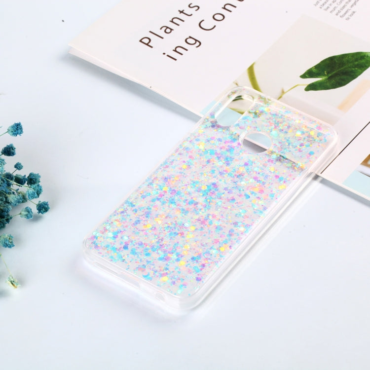 Colorful Glitter Powder Style Protective Soft Cover for Huawei P20 Lite / Nova 3e