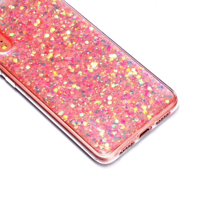 Colorful Glitter Powder Style Protective Soft Cover for Huawei P20