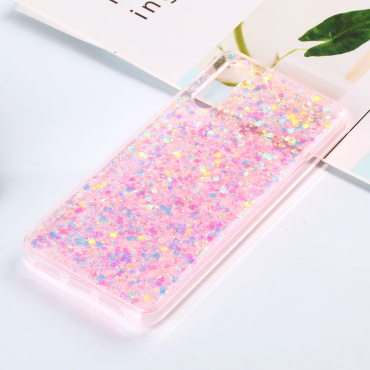 Colorful Glitter Powder Style Protective Soft Cover for Huawei P20