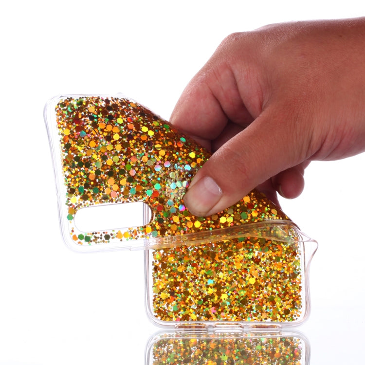 Colorful Glitter Powder Style Protective Soft Cover for Huawei P20