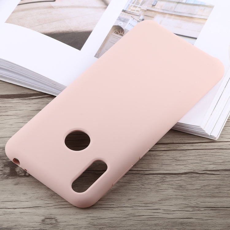 Solid Color Full Coverage Liquid Silicone Back Case for Huawei Honor 8C
