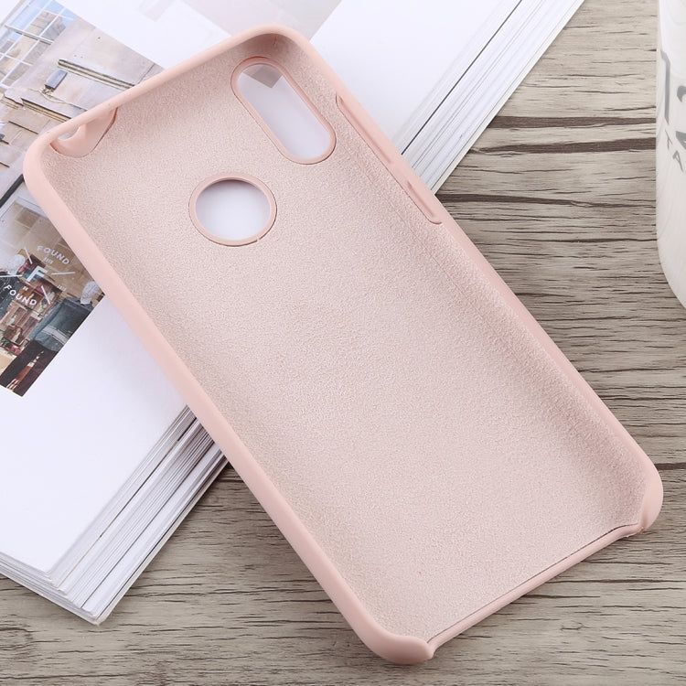 Solid Color Full Coverage Liquid Silicone Back Case for Huawei Honor 8C