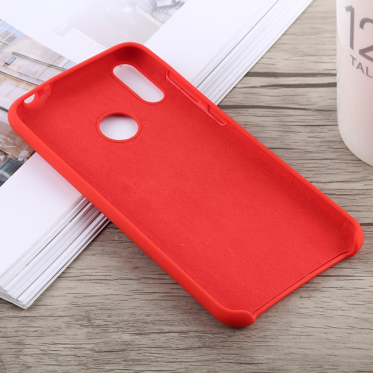 Solid Color Full Coverage Liquid Silicone Back Case for Huawei Honor 8C