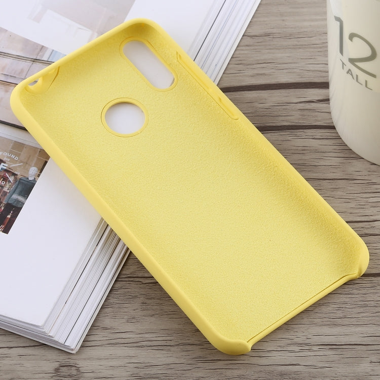 Solid Color Full Coverage Liquid Silicone Back Case for Huawei Honor 8C