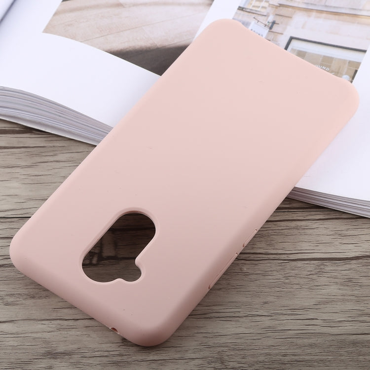 Solid Color Full Coverage Liquid Silicone Back Case for Huawei Mate 20 Lite