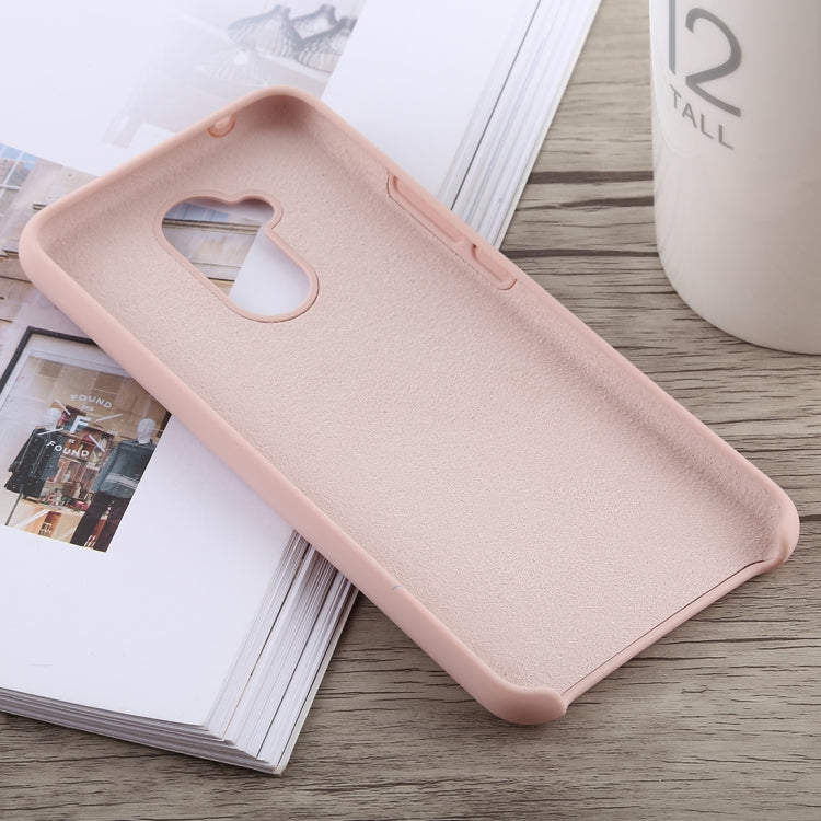 Solid Color Full Coverage Liquid Silicone Back Case for Huawei Mate 20 Lite