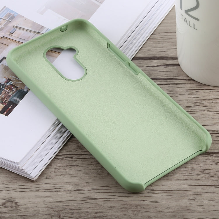 Solid Color Full Coverage Liquid Silicone Back Case for Huawei Mate 20 Lite