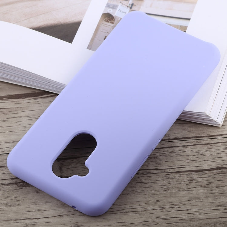 Solid Color Full Coverage Liquid Silicone Back Case for Huawei Mate 20 Lite