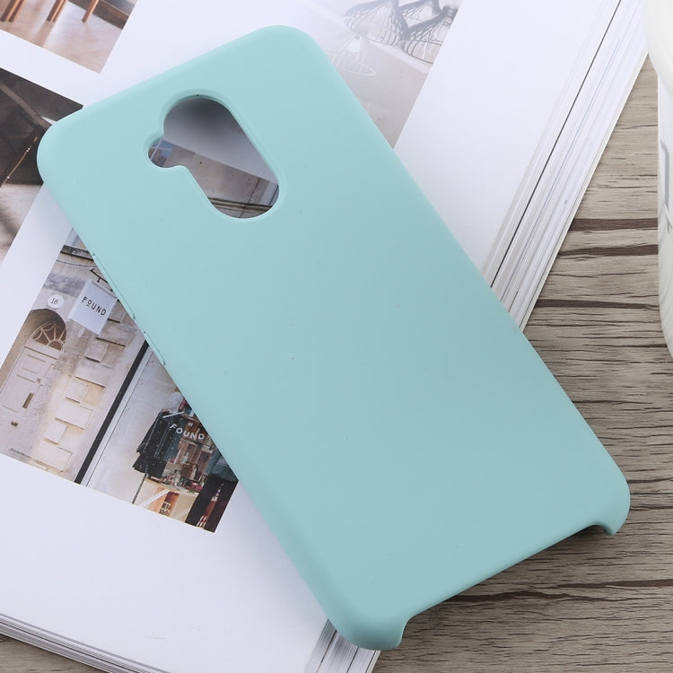 Solid Color Full Coverage Liquid Silicone Back Case for Huawei Mate 20 Lite