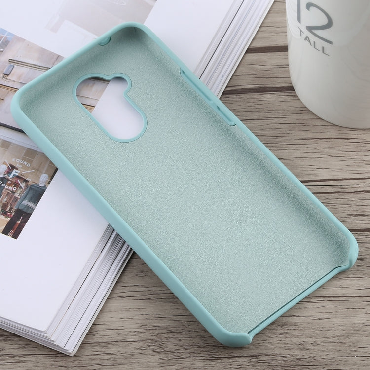 Solid Color Full Coverage Liquid Silicone Back Case for Huawei Mate 20 Lite