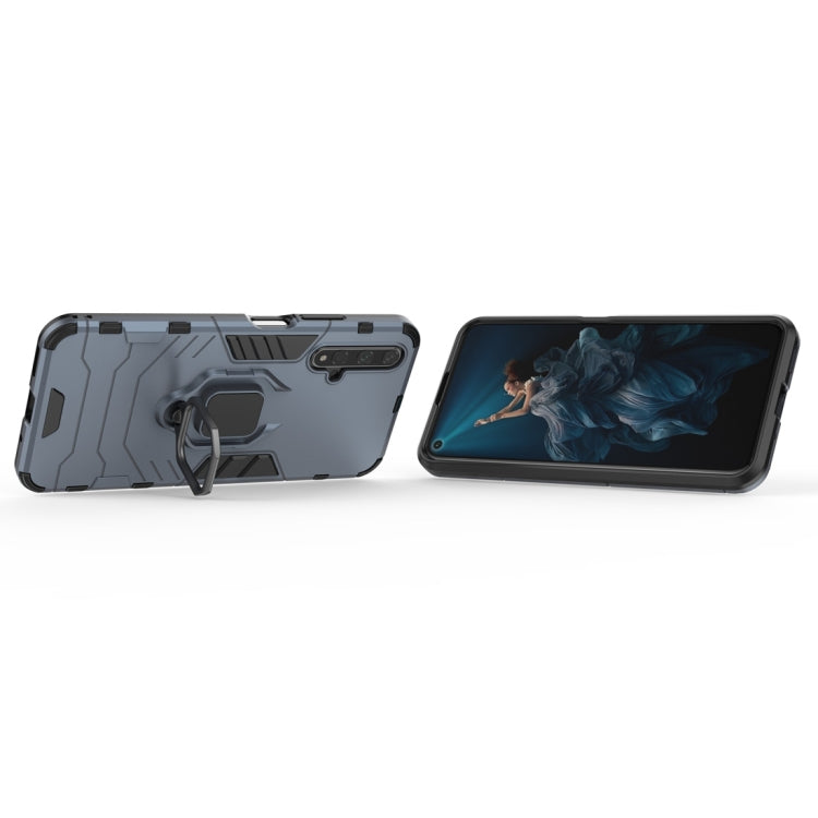 PC + TPU Shockproof Protective Case for Huawei Honor 20, with Magnetic Ring Holder