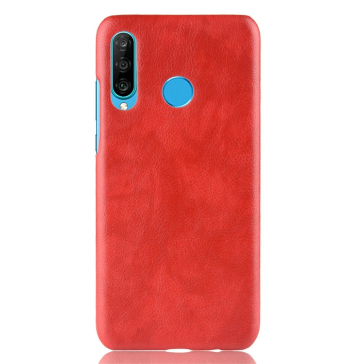 Shockproof Litchi Texture PC + PU Protective Case for Huawei P30 Lite