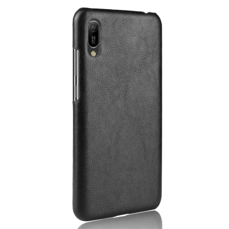 Shockproof Litchi Texture PC + PU Protective Case for Huawei Y6 Pro (2019)