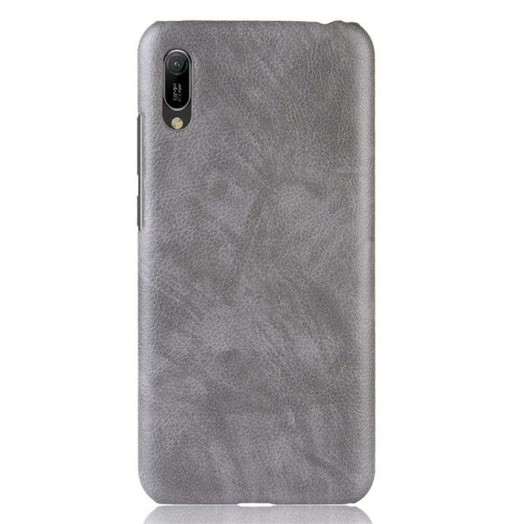 Shockproof Litchi Texture PC + PU Protective Case for Huawei Y6 Pro (2019)