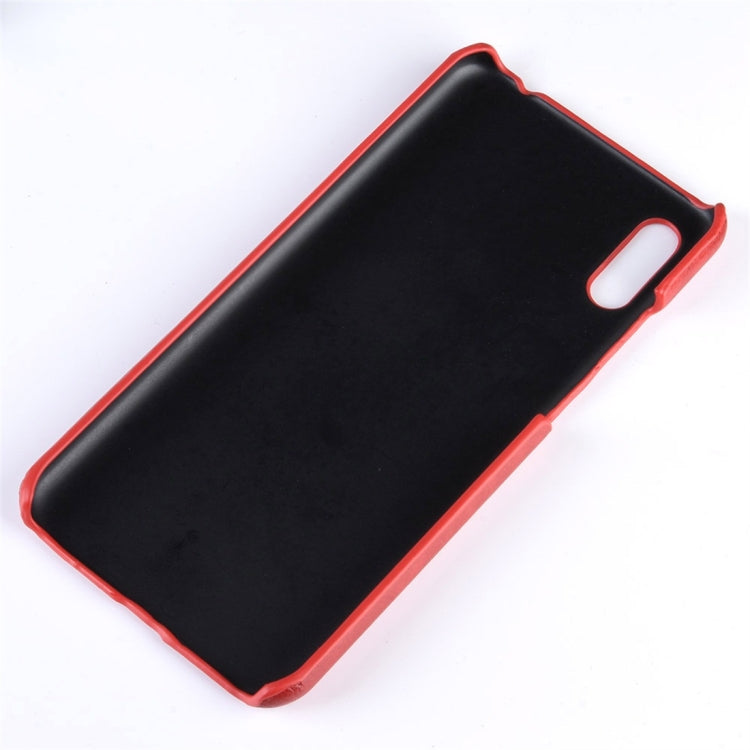 Shockproof Litchi Texture PC + PU Protective Case for Huawei Y6 Pro (2019)