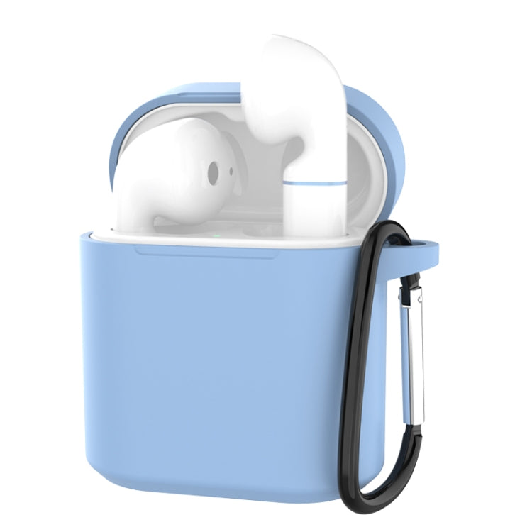 Silicone Charging Box Protective Case with Carabiner for Huawei Honor FlyPods / FlyPods Pro / FreeBuds2 / FreeBuds2 Pro