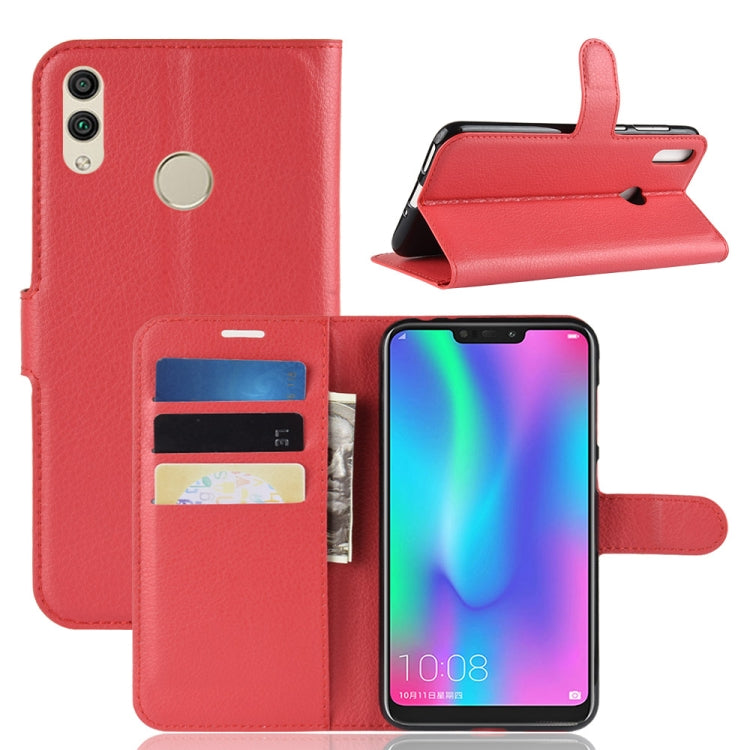 Litchi Texture Horizontal Flip Leather Case for Huawei Honor 8C, with Holder & Card Slots & Wallet