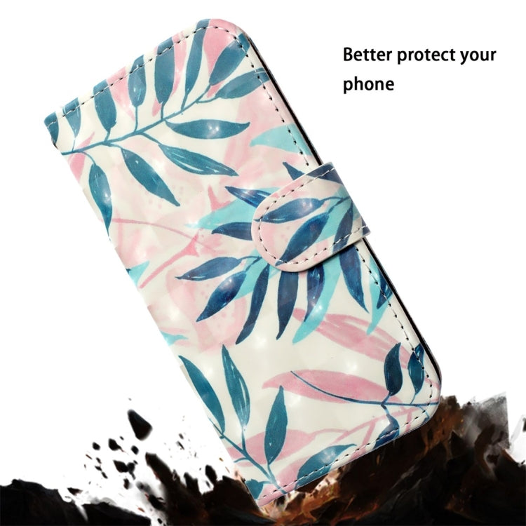 Green Leaves Pattern Colored Drawing Horizontal Flip Leather Case for Huawei P30 Pro, with Holder & Card Slots & Wallet & Lanyard